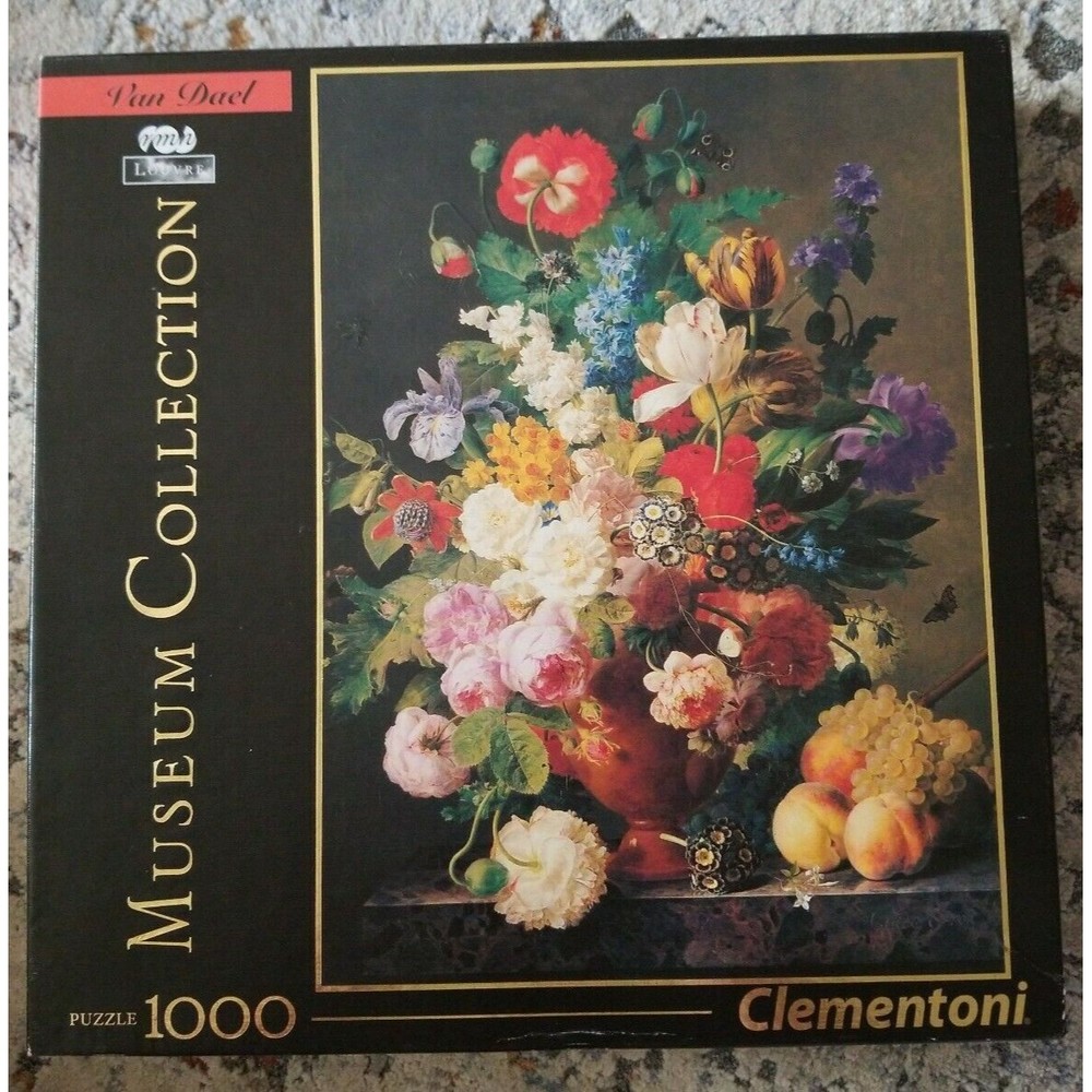 Van Dael Bowl of Flowers Clementoni 1000 Pc Jigsaw Puzzle Italy Museum Collectio